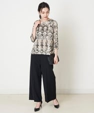PYLGP48260 CHRISTIAN AUJARD(小さいサイズ)(メゾン ドゥ サンク) ストレートワイドパンツ ベージュ