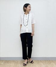 PYLGP48260 CHRISTIAN AUJARD(小さいサイズ)(メゾン ドゥ サンク) ストレートワイドパンツ ベージュ