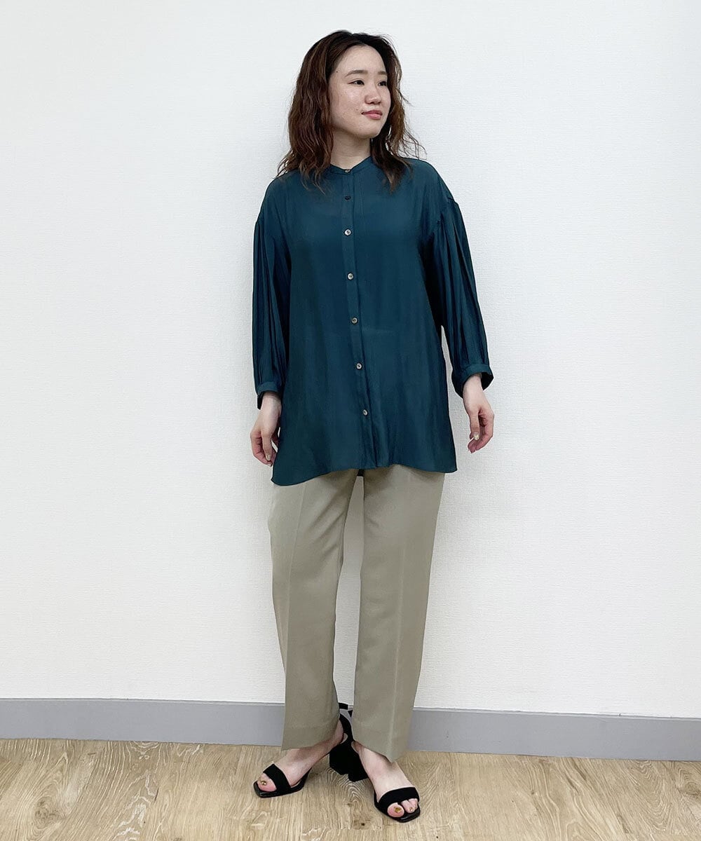 PYLGP48260 CHRISTIAN AUJARD(小さいサイズ)(メゾン ドゥ サンク) ストレートワイドパンツ ベージュ