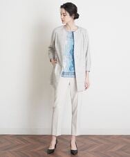 PYLGS07240 CHRISTIAN AUJARD(小さいサイズ)(メゾン ドゥ サンク) ストレッチスティックパンツ ライトベージュ