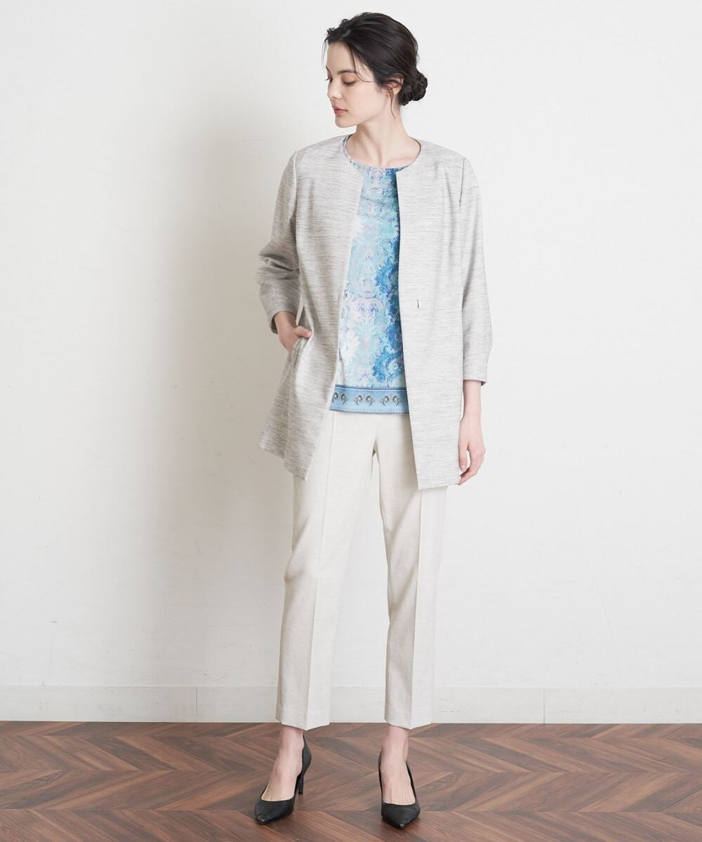 PYLGS07240 CHRISTIAN AUJARD(小さいサイズ)(メゾン ドゥ サンク) ストレッチスティックパンツ ライトベージュ