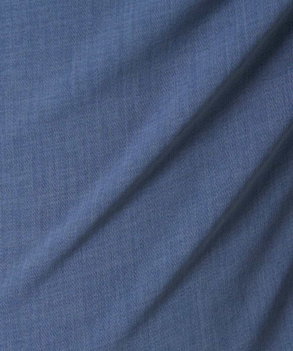 PYLHA10270 CHRISTIAN AUJARD(小さいサイズ)(メゾン ドゥ サンク) [接触冷感･吸水速乾･紫外線防防止]美シルエットセミワイドパンツ ブルー