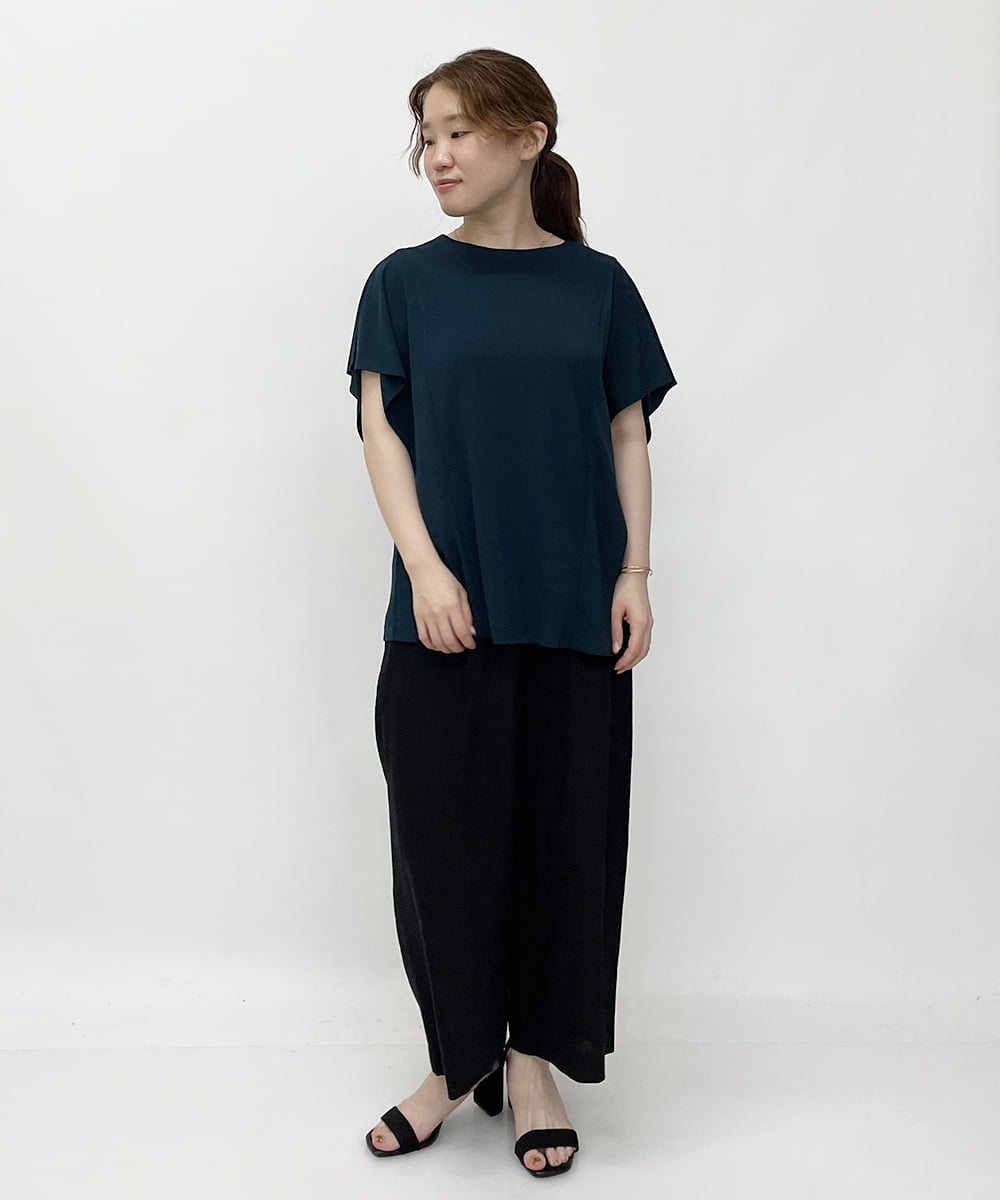PYLHP24270 CHRISTIAN AUJARD(小さいサイズ)(メゾン ドゥ サンク) タック入りリネンパンツ ベージュ
