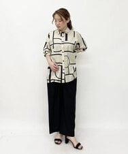 PYLHP24270 CHRISTIAN AUJARD(小さいサイズ)(メゾン ドゥ サンク) タック入りリネンパンツ ベージュ