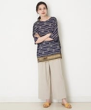PYLHP24270 CHRISTIAN AUJARD(小さいサイズ)(メゾン ドゥ サンク) タック入りリネンパンツ ベージュ