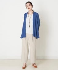 PYLHP24270 CHRISTIAN AUJARD(小さいサイズ)(メゾン ドゥ サンク) タック入りリネンパンツ ベージュ