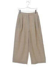 PYLHP24270 CHRISTIAN AUJARD(小さいサイズ)(メゾン ドゥ サンク) タック入りリネンパンツ ベージュ