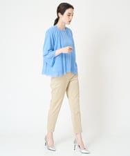 PYLHW12240 CHRISTIAN AUJARD(小さいサイズ)(メゾン ドゥ サンク) ベーシック美シルエットパンツ ベージュ