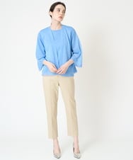 PYLHW12240 CHRISTIAN AUJARD(小さいサイズ)(メゾン ドゥ サンク) ベーシック美シルエットパンツ ベージュ