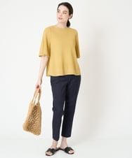 PYLHW12240 CHRISTIAN AUJARD(小さいサイズ)(メゾン ドゥ サンク) ベーシック美シルエットパンツ ベージュ