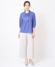 PYLHW19290 CHRISTIAN AUJARD(小さいサイズ)(メゾン ドゥ サンク) シンプルセミワイドパンツ ライトグレー