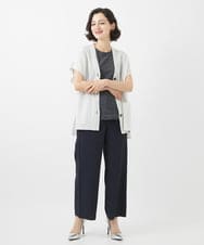 PYLHW19290 CHRISTIAN AUJARD(小さいサイズ)(メゾン ドゥ サンク) シンプルセミワイドパンツ ライトグレー