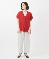 PYLHW19290 CHRISTIAN AUJARD(小さいサイズ)(メゾン ドゥ サンク) シンプルセミワイドパンツ ライトグレー