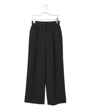 PYLJB19270 CHRISTIAN AUJARD(小さいサイズ)(メゾン ドゥ サンク) タック入りセミワイドパンツ グレージュ