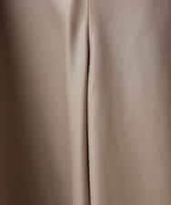 PYLJM05290 CHRISTIAN AUJARD(小さいサイズ)(メゾン ドゥ サンク) レザータッチフレアパンツ ブラウン