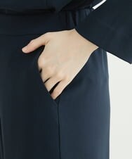PYLJP63290 CHRISTIAN AUJARD(小さいサイズ)(メゾン ドゥ サンク) 【セットアップ対応】ダブルクロスセミワイドパンツ ネイビー