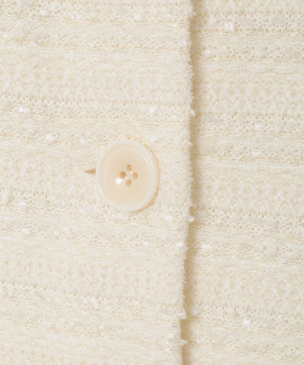 PYSAD05590 CHRISTIAN AUJARD(小さいサイズ)(メゾン ドゥ サンク) ラメニットバージャケット ブラック