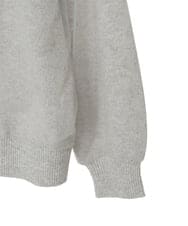 PYSAD15490 CHRISTIAN AUJARD(小さいサイズ)(メゾン ドゥ サンク) チュール重ねニットブルゾン ライトグレー