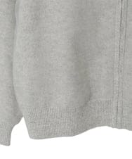 PYSAD15490 CHRISTIAN AUJARD(小さいサイズ)(メゾン ドゥ サンク) チュール重ねニットブルゾン ライトグレー