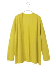 PYSAD37450 CHRISTIAN AUJARD(小さいサイズ)(メゾン ドゥ サンク) [アンサンブル対応]カシミヤシルクニットカーディガン ライム