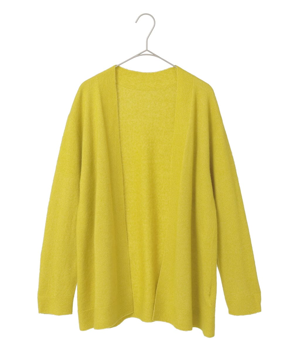 PYSAD37450 CHRISTIAN AUJARD(小さいサイズ)(メゾン ドゥ サンク) [アンサンブル対応]カシミヤシルクニットカーディガン ライム