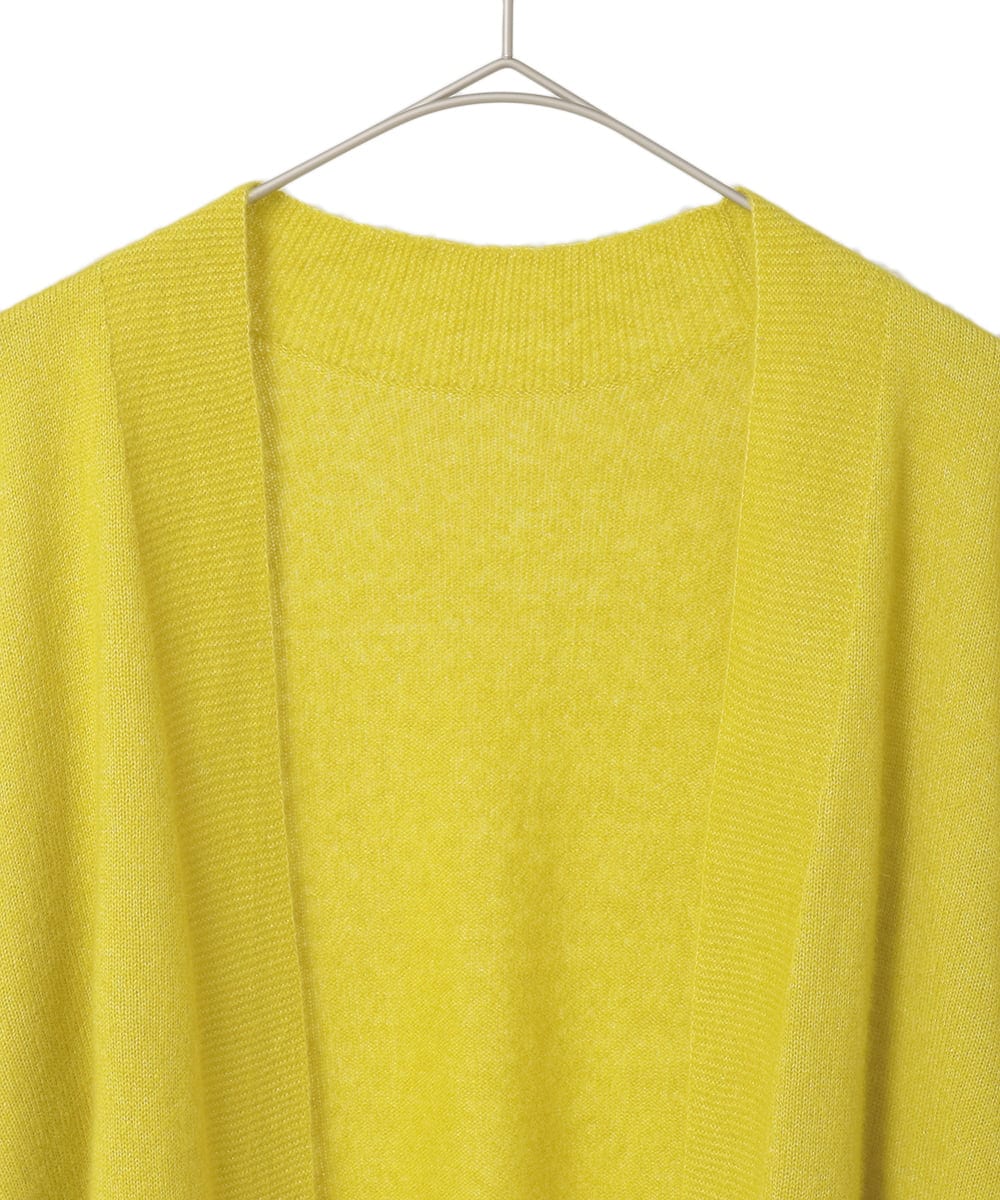 PYSAD37450 CHRISTIAN AUJARD(小さいサイズ)(メゾン ドゥ サンク) [アンサンブル対応]カシミヤシルクニットカーディガン ライム