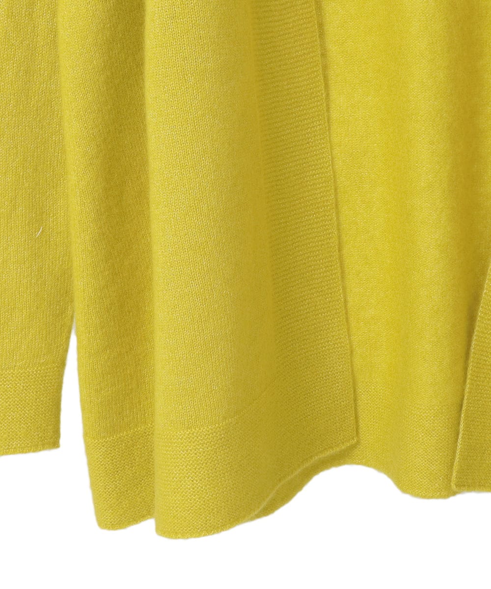 PYSAD37450 CHRISTIAN AUJARD(小さいサイズ)(メゾン ドゥ サンク) [アンサンブル対応]カシミヤシルクニットカーディガン ライム