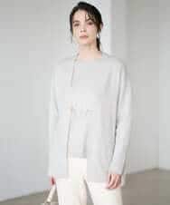 PYSAD37450 CHRISTIAN AUJARD(小さいサイズ)(メゾン ドゥ サンク) [アンサンブル対応]カシミヤシルクニットカーディガン ライム