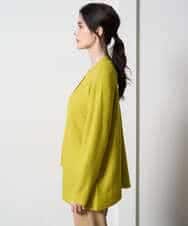 PYSAD37450 CHRISTIAN AUJARD(小さいサイズ)(メゾン ドゥ サンク) [アンサンブル対応]カシミヤシルクニットカーディガン ライム