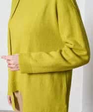 PYSAD37450 CHRISTIAN AUJARD(小さいサイズ)(メゾン ドゥ サンク) [アンサンブル対応]カシミヤシルクニットカーディガン ライム