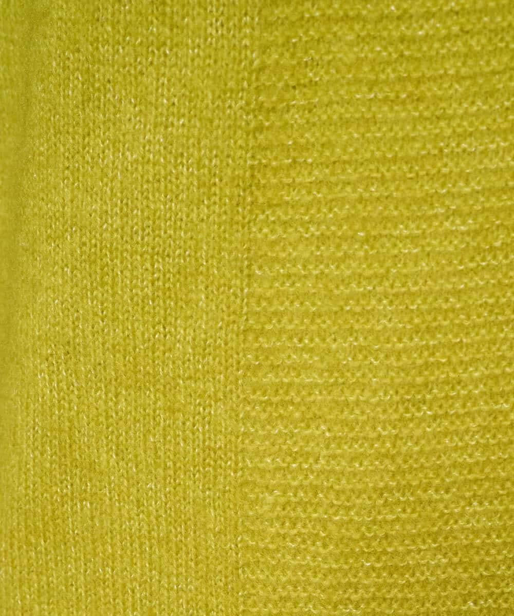 PYSAD37450 CHRISTIAN AUJARD(小さいサイズ)(メゾン ドゥ サンク) [アンサンブル対応]カシミヤシルクニットカーディガン ライム