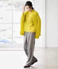 PYSAD37450 CHRISTIAN AUJARD(小さいサイズ)(メゾン ドゥ サンク) [アンサンブル対応]カシミヤシルクニットカーディガン ライム