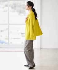 PYSAD37450 CHRISTIAN AUJARD(小さいサイズ)(メゾン ドゥ サンク) [アンサンブル対応]カシミヤシルクニットカーディガン ライム