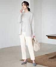 PYSAD37450 CHRISTIAN AUJARD(小さいサイズ)(メゾン ドゥ サンク) [アンサンブル対応]カシミヤシルクニットカーディガン ライム