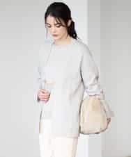 PYSAD37450 CHRISTIAN AUJARD(小さいサイズ)(メゾン ドゥ サンク) [アンサンブル対応]カシミヤシルクニットカーディガン ライトグレー