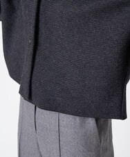 PYSAW08560 CHRISTIAN AUJARD(小さいサイズ)(メゾン ドゥ サンク) ドルマンスリーブニットジャケット ブラック