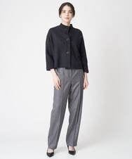 PYSAW08560 CHRISTIAN AUJARD(小さいサイズ)(メゾン ドゥ サンク) ドルマンスリーブニットジャケット ブラック