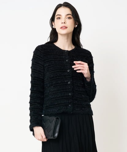 PYSCD01630 CHRISTIAN AUJARD(小さいサイズ) ファンシーツイードニットジャケット