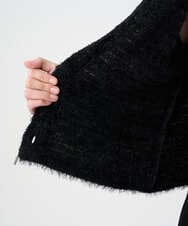 PYSCD01630 CHRISTIAN AUJARD(小さいサイズ)(メゾン ドゥ サンク) ファンシーツイードニットジャケット ブラック