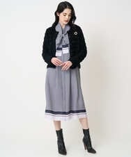 PYSCD01630 CHRISTIAN AUJARD(小さいサイズ)(メゾン ドゥ サンク) ファンシーツイードニットジャケット ブラック