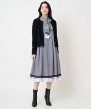 PYSCD01630 CHRISTIAN AUJARD(小さいサイズ)(メゾン ドゥ サンク) ファンシーツイードニットジャケット ブラック