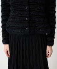 PYSCD01630 CHRISTIAN AUJARD(小さいサイズ)(メゾン ドゥ サンク) ファンシーツイードニットジャケット ブラック