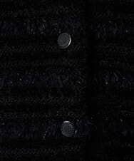 PYSCD01630 CHRISTIAN AUJARD(小さいサイズ)(メゾン ドゥ サンク) ファンシーツイードニットジャケット ブラック