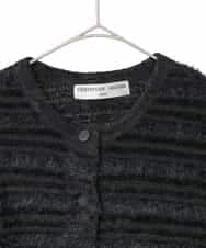 PYSCD01630 CHRISTIAN AUJARD(小さいサイズ)(メゾン ドゥ サンク) ファンシーツイードニットジャケット ブラック