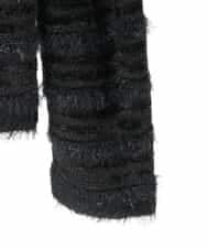 PYSCD01630 CHRISTIAN AUJARD(小さいサイズ)(メゾン ドゥ サンク) ファンシーツイードニットジャケット ブラック