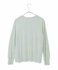 PYSEE03490 CHRISTIAN AUJARD(小さいサイズ)(メゾン ドゥ サンク) [アンサンブル対応]レーシーオーナメントプリントカーディガン グリーン