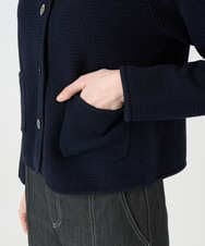 PYSEE10460 CHRISTIAN AUJARD(小さいサイズ)(メゾン ドゥ サンク) ツィーディーニットジャケット ネイビー