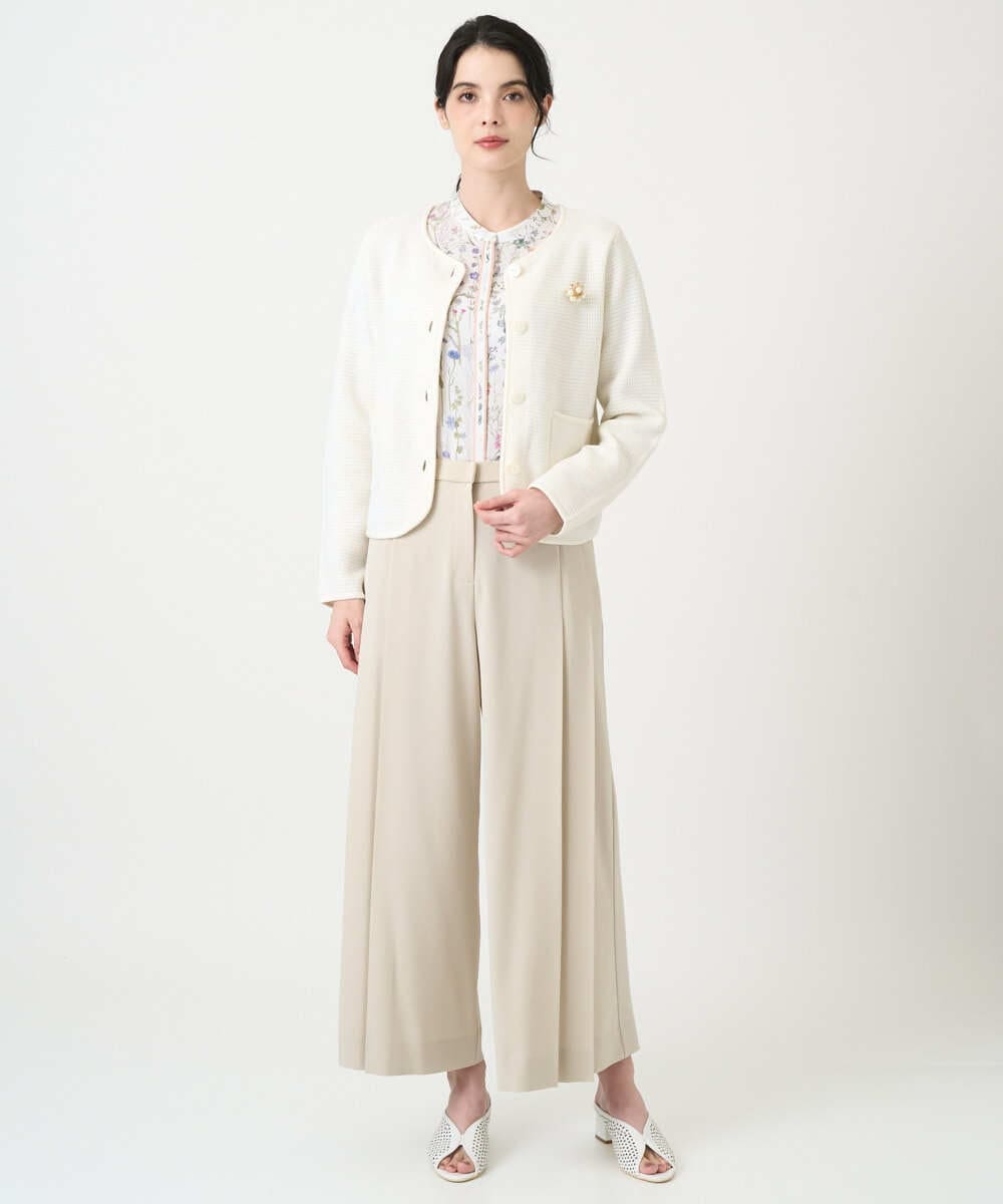 PYSEE10460 CHRISTIAN AUJARD(小さいサイズ)(メゾン ドゥ サンク) ツィーディーニットジャケット ネイビー