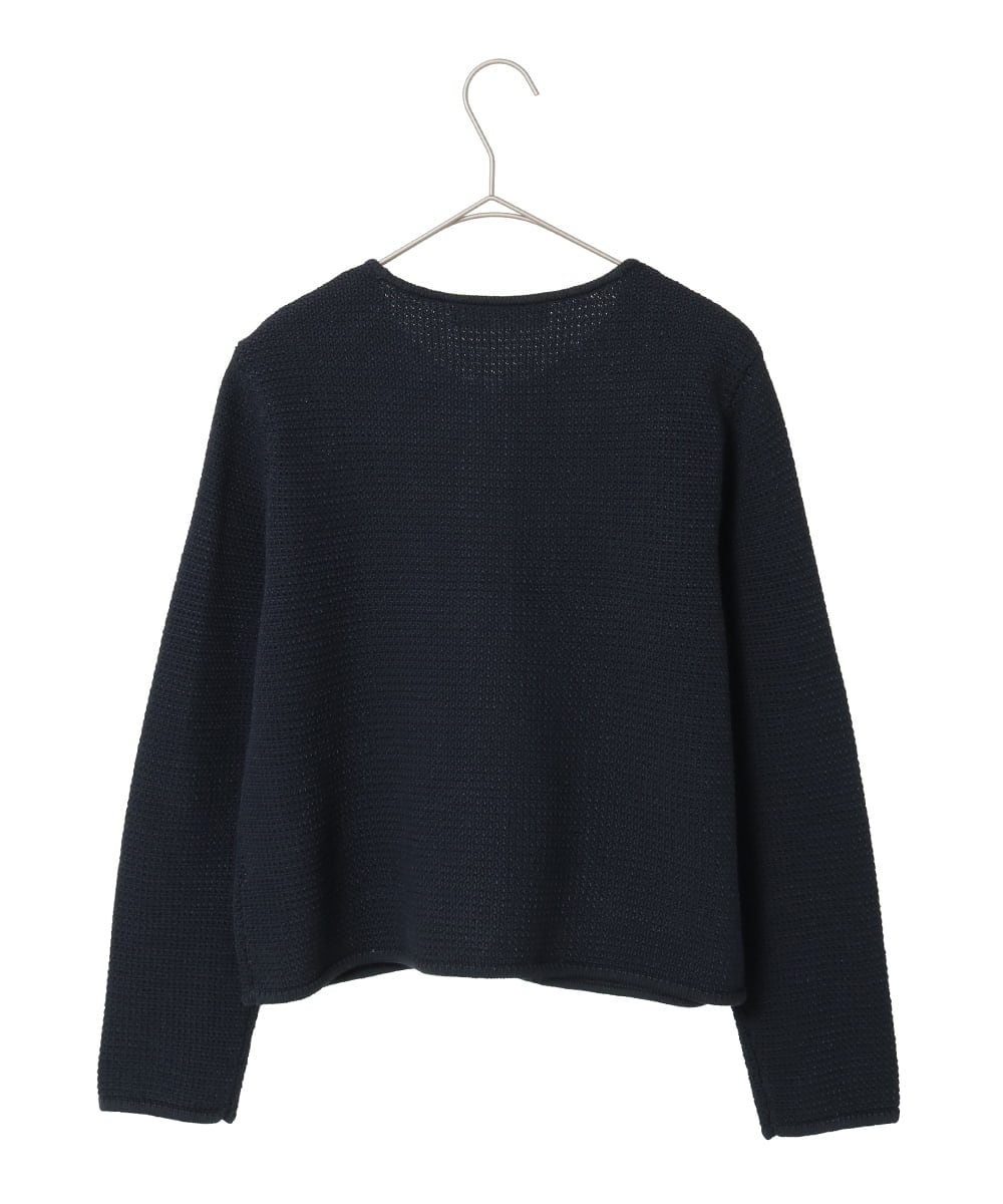 PYSEE10460 CHRISTIAN AUJARD(小さいサイズ)(メゾン ドゥ サンク) ツィーディーニットジャケット ネイビー