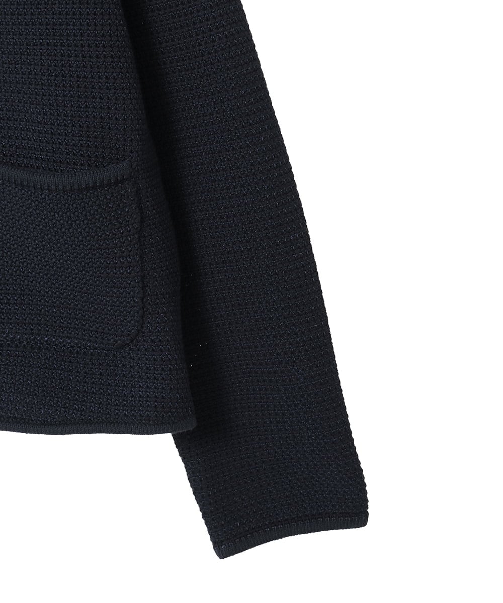 PYSEE10460 CHRISTIAN AUJARD(小さいサイズ)(メゾン ドゥ サンク) ツィーディーニットジャケット ネイビー